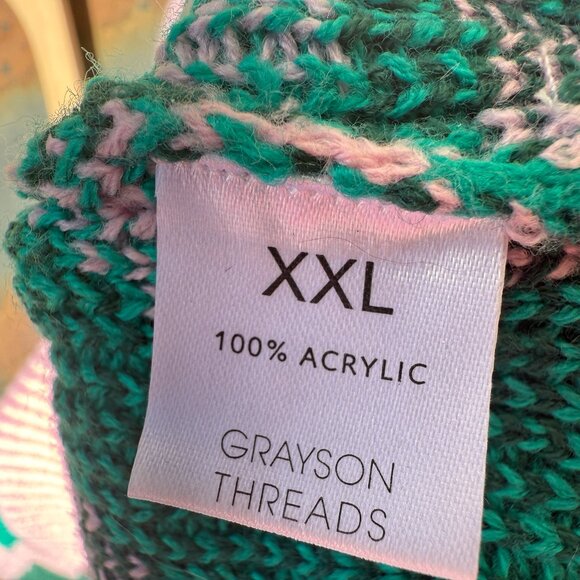 Greyson Threads Pink Evergreen Trees Holiday Sweater - Picture 8 of 9